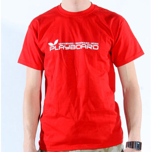 T-Shirt Men Playboard Logo Tee red S